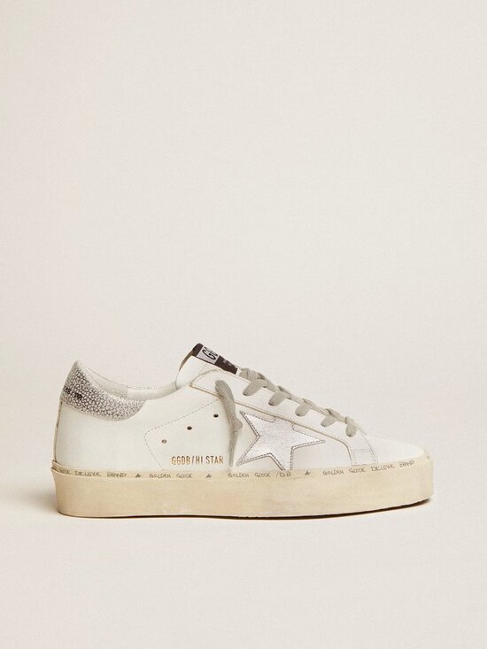 Golden Goose Shoes - Golden Goose-Women'sSize 36-Hi Star with star and metallic silver heel